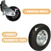 Bosonshop Convertible Hand Truck Dual Purpose 2 Wheel Dolly and 4 Wheel Push Cart with Swivel Wheels 330 Lbs - KM3647