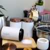 Multiful Piece Essential Houseware Kitchen Storage and Organization Canister Set - Matte White - Kitchen Storage