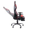 Gaming Chair, Gaming Chair with Footrest, Ergonomic Desk Chair, Adjustable PC Gamer Chair for Adults XH - Black & Red