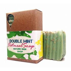 Double Mint Oatmeal Natural Soap, Cold Process