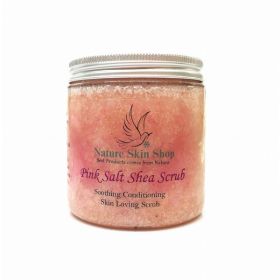 Pink Himalayan Salt and Shea Scrub, Exfoliate and Soothing