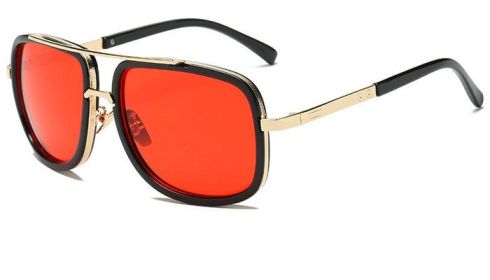 Flat Top Hot Square Sunglasses Men Women Luxury Brand Design Couple Lady Celebrity Brad Pitt Sun Glasses Super star Eyewear (Style: 12)