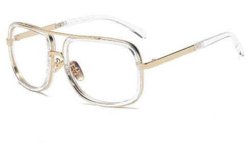 Flat Top Hot Square Sunglasses Men Women Luxury Brand Design Couple Lady Celebrity Brad Pitt Sun Glasses Super star Eyewear (Style: 10)