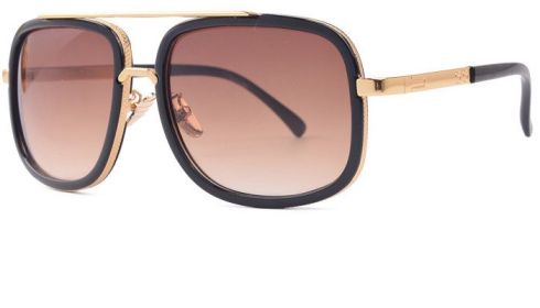Flat Top Hot Square Sunglasses Men Women Luxury Brand Design Couple Lady Celebrity Brad Pitt Sun Glasses Super star Eyewear (Style: 13)