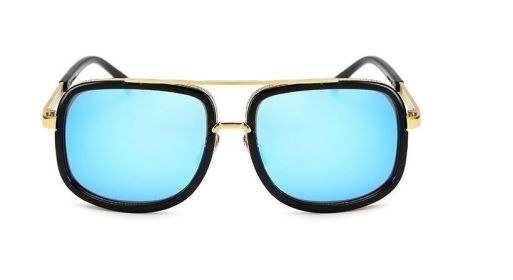 Flat Top Hot Square Sunglasses Men Women Luxury Brand Design Couple Lady Celebrity Brad Pitt Sun Glasses Super star Eyewear (Style: 4)