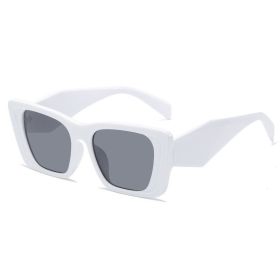 Vintage Square Sunglasses Wide Leg (Color: C8)