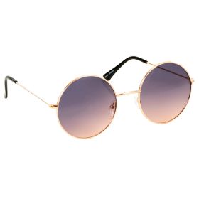 Free shipping  PC Cat 3 UV400 Protection 2020 Round Women Sunglasses (Color: Rose Gold)
